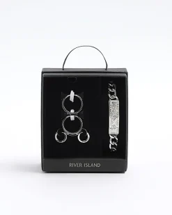 River Island Silver colour chain bracelet gift box< Jewellery & Watches