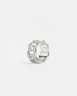 River Island Silver colour Chain Link Ring< Jewellery & Watches