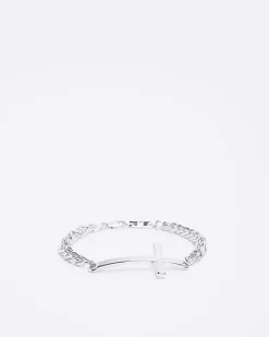 River Island Silver colour cross bracelet< Jewellery & Watches