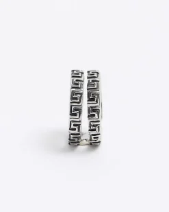 River Island Silver Colour Greek Split Ring< Jewellery & Watches