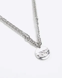 River Island Silver colour pendant necklace< Jewellery & Watches