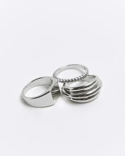 River Island Silver colour ring multipack< Jewellery & Watches