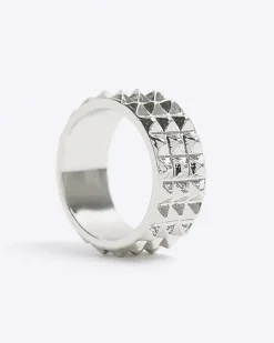 River Island Silver colour spike ring< Jewellery & Watches