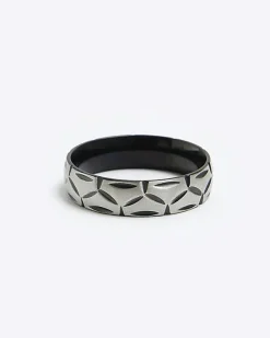 River Island Silver colour stainless steel etched ring< Jewellery & Watches