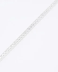 River Island Silver plated diamante bracelet< Jewellery & Watches