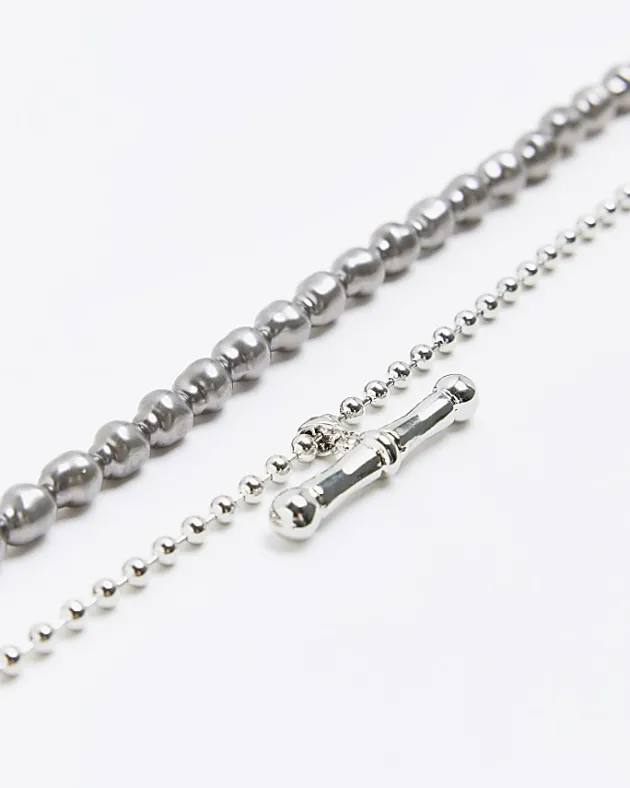 River Island Silver plated necklace< Jewellery & Watches