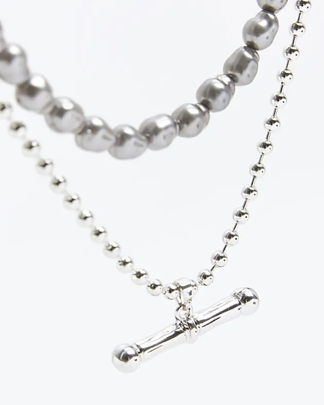 River Island Silver plated necklace< Jewellery & Watches