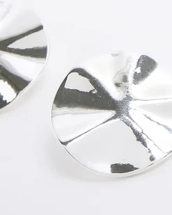 River Island Silver Sculpted Stud Earrings< Jewellery