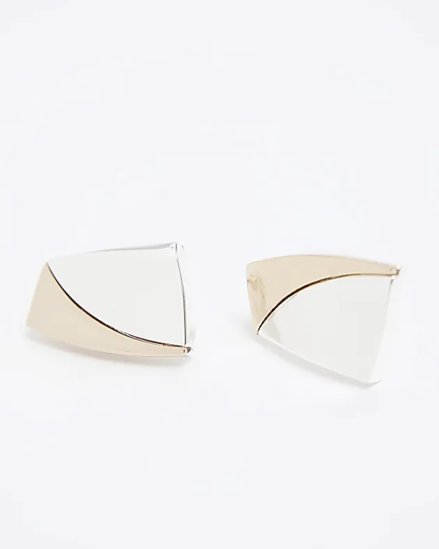 River Island Silver sculpted stud earrings< Jewellery