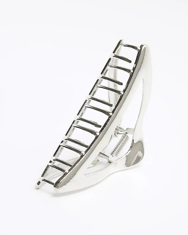River Island Silver Triangle Hair Claw< Accessories