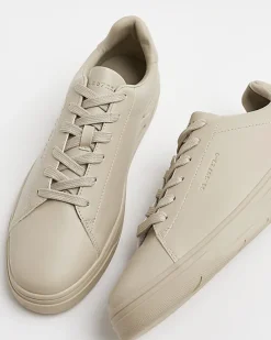 River Island lace up low top trainers< Essentials