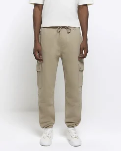River Island regular fit cargo joggers< Joggers