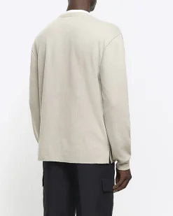 River Island regular fit rib sweatshirt< Hoodies & Sweatshirts