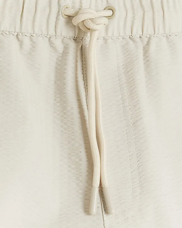 River Island regular fit seersucker swim shorts< Shorts