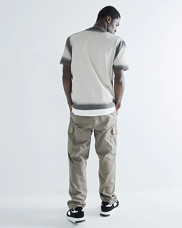 River Island regular fit utility cargo trousers< Trousers