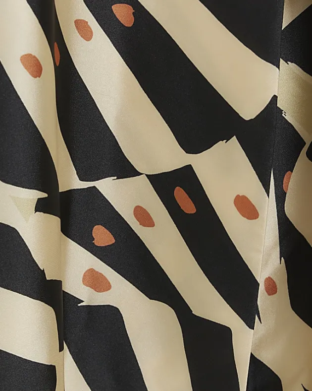 River Island Stone satin stripe longline duster coat< Co-ord Sets
