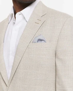 River Island slim fit check suit jacket< Suits