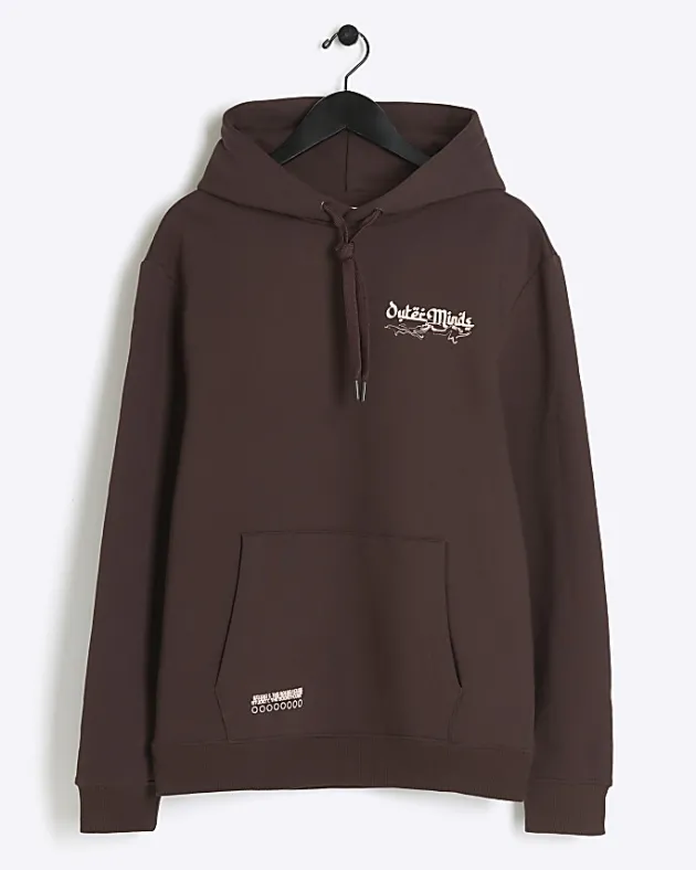 River Island Washed regular fit graphic hoodie< Hoodies & Sweatshirts