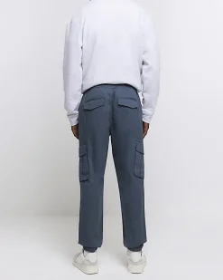 River Island Washed regular fit cargo joggers< Trousers