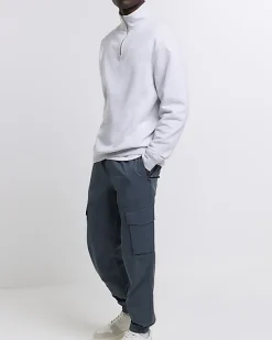 River Island Washed regular fit cargo joggers< Trousers