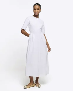 River Island godet detail t-shirt midi dress< Dresses