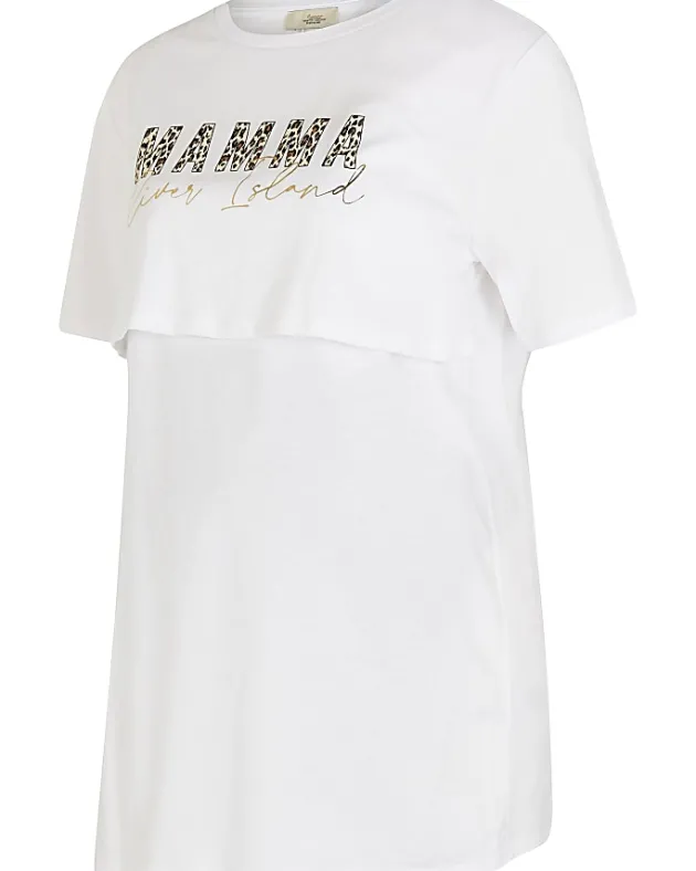 River Island graphic nursing t-shirt< Maternity