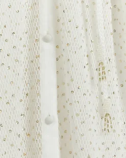 River Island mesh sequin beach maxi shirt dress< Swimwear & Beachwear