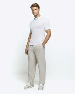 River Island multipack of 5 muscle fit t-shirts< Essentials