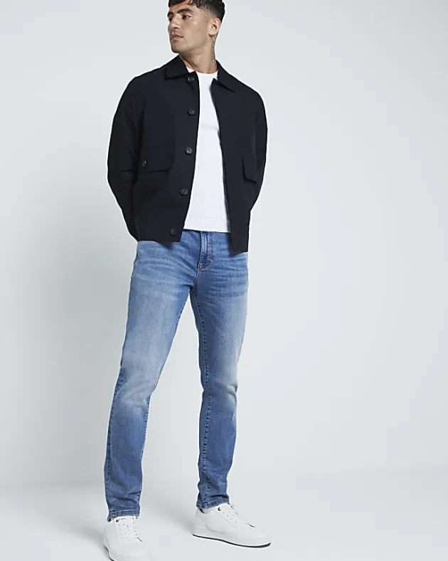 River Island muscle fit brick knit t-shirt< Jumpers & Cardigans
