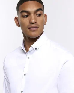 River Island Muscle fit long sleeve Shirt< Shirts