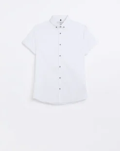 River Island muscle fit short sleeve shirt< Shirts