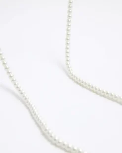 River Island Pearl Wrap Necklace< Jewellery