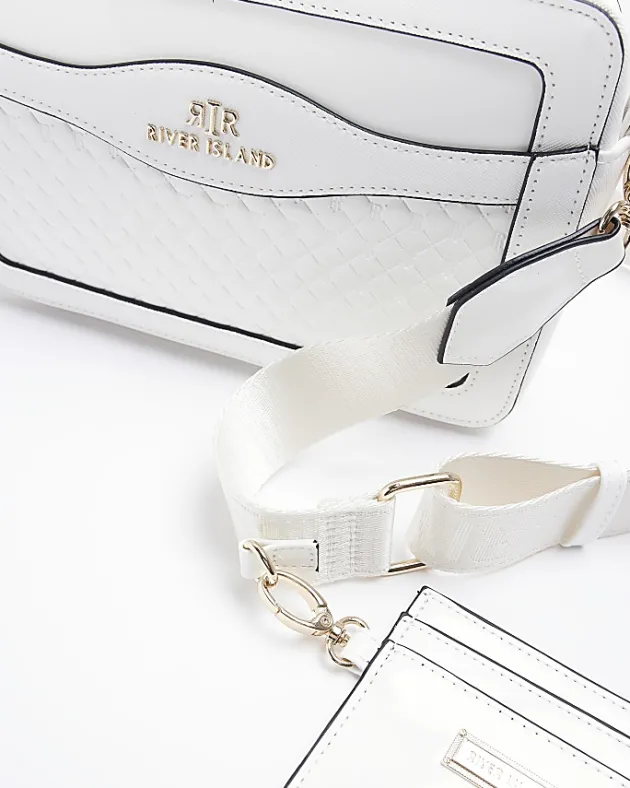 River Island quilted panel cross body bag< Bags, Purses & Luggage