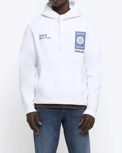 River Island regular fit graphic Japanese hoodie< Hoodies & Sweatshirts
