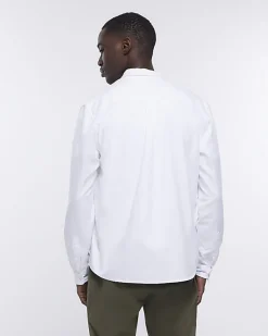 River Island regular fit twill lyocell shirt< Shirts