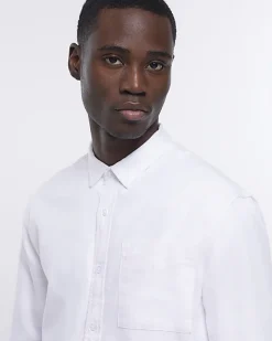 River Island regular fit twill lyocell shirt< Shirts