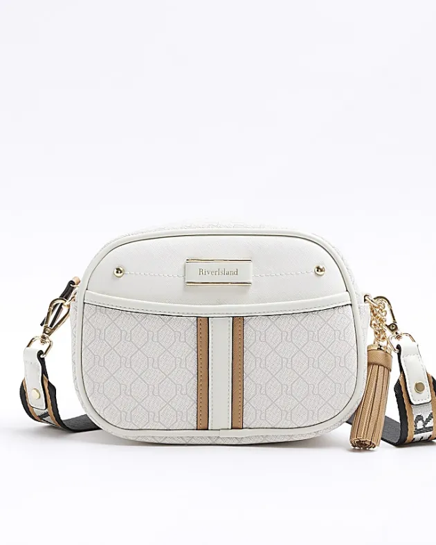 River Island RI monogram cross body camera bag< Bags, Purses & Luggage