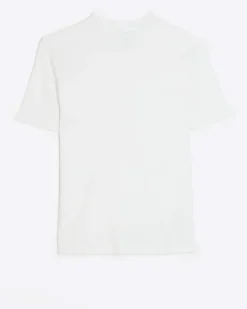 River Island RI Studio slim fit high neck t-shirt< Essentials