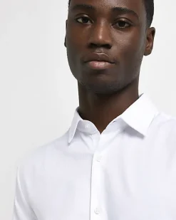 River Island slim fit easy iron shirt< Big & Tall