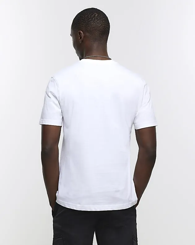 River Island slim fit t-shirt< Big & Tall