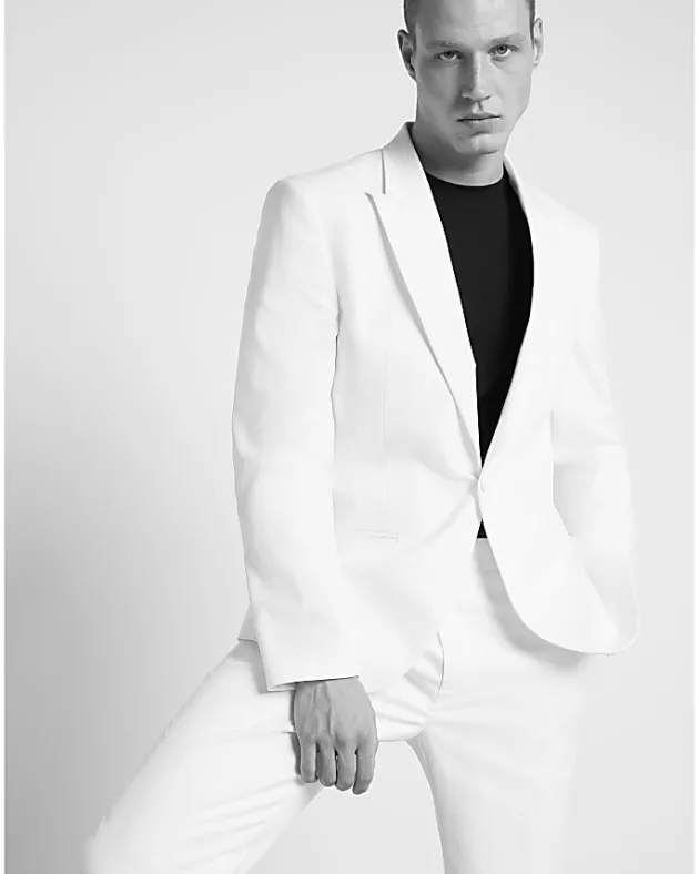 River Island slim fit tuxedo suit trousers< Suits