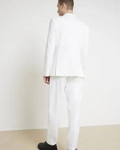 River Island slim fit tuxedo suit trousers< Suits