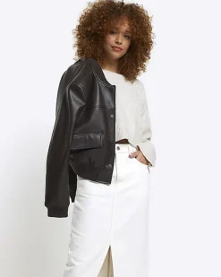 River Island split hem denim maxi skirt< Skirts