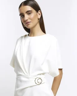 River Island wrap buckle t-shirt mini dress< Dresses