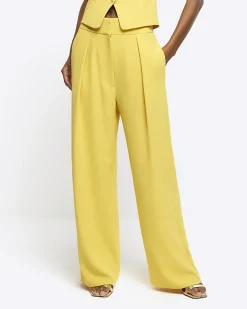 River Island pleated wide leg trousers< Trousers