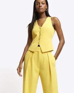River Island pleated wide leg trousers< Trousers